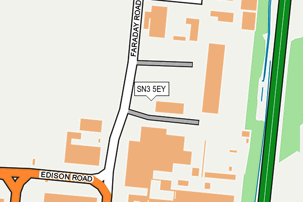 SN3 5EY map - OS OpenMap – Local (Ordnance Survey)