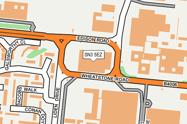 SN3 5EZ map - OS OpenMap – Local (Ordnance Survey)
