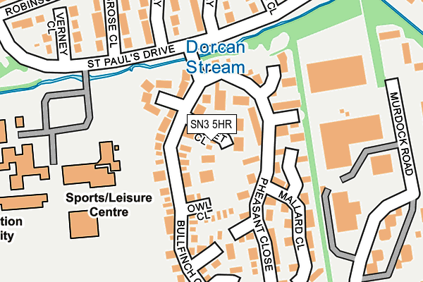 SN3 5HR map - OS OpenMap – Local (Ordnance Survey)