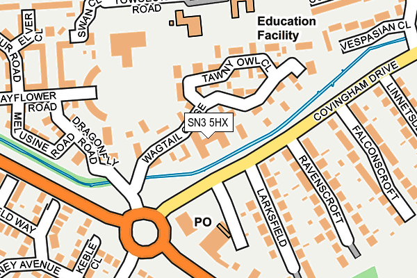 SN3 5HX map - OS OpenMap – Local (Ordnance Survey)