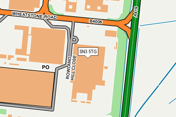 SN3 5TG map - OS OpenMap – Local (Ordnance Survey)