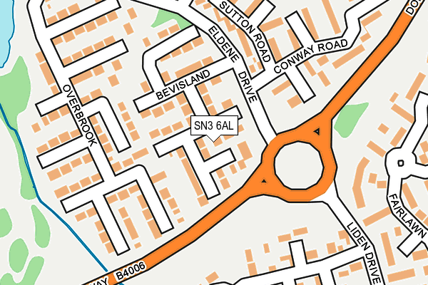 SN3 6AL map - OS OpenMap – Local (Ordnance Survey)