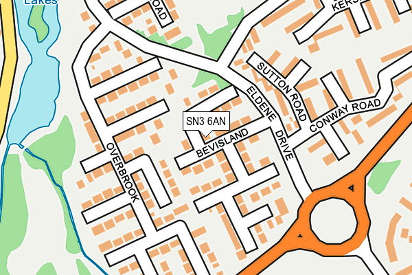 SN3 6AN map - OS OpenMap – Local (Ordnance Survey)