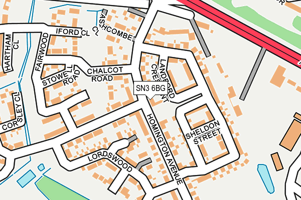 SN3 6BG map - OS OpenMap – Local (Ordnance Survey)