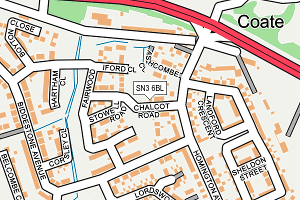 SN3 6BL map - OS OpenMap – Local (Ordnance Survey)
