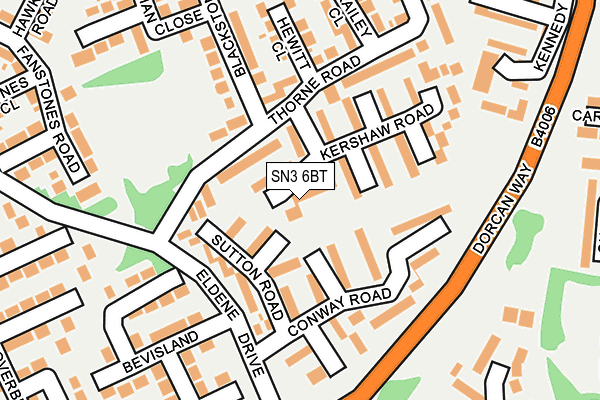 SN3 6BT map - OS OpenMap – Local (Ordnance Survey)