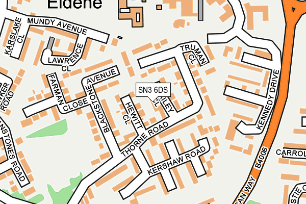 SN3 6DS map - OS OpenMap – Local (Ordnance Survey)