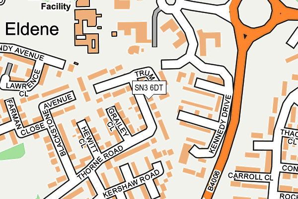SN3 6DT map - OS OpenMap – Local (Ordnance Survey)