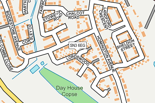 SN3 6EG map - OS OpenMap – Local (Ordnance Survey)
