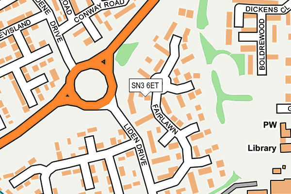 SN3 6ET map - OS OpenMap – Local (Ordnance Survey)