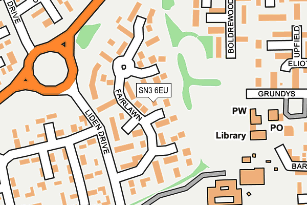 SN3 6EU map - OS OpenMap – Local (Ordnance Survey)