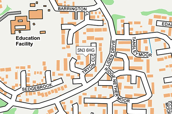 SN3 6HG map - OS OpenMap – Local (Ordnance Survey)