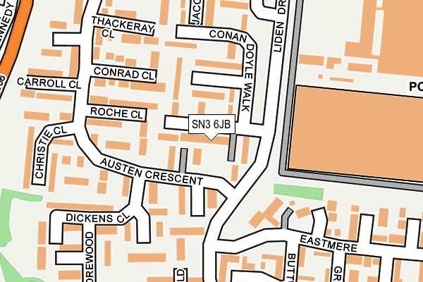 SN3 6JB map - OS OpenMap – Local (Ordnance Survey)