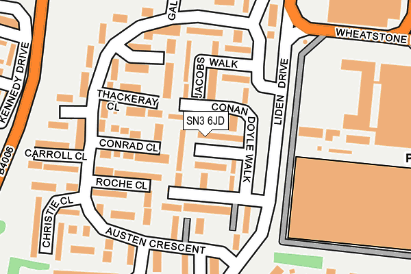 SN3 6JD map - OS OpenMap – Local (Ordnance Survey)