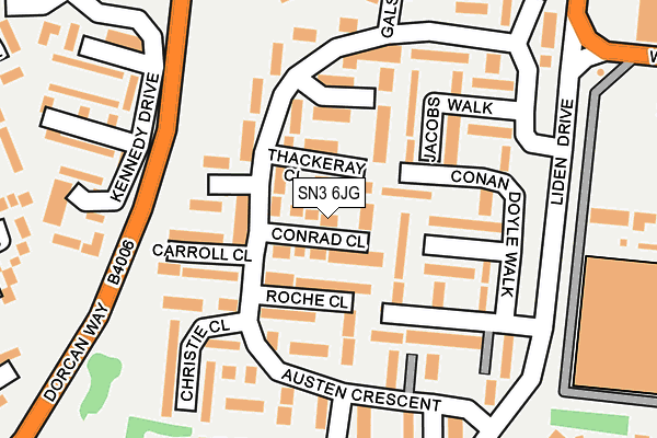 SN3 6JG map - OS OpenMap – Local (Ordnance Survey)