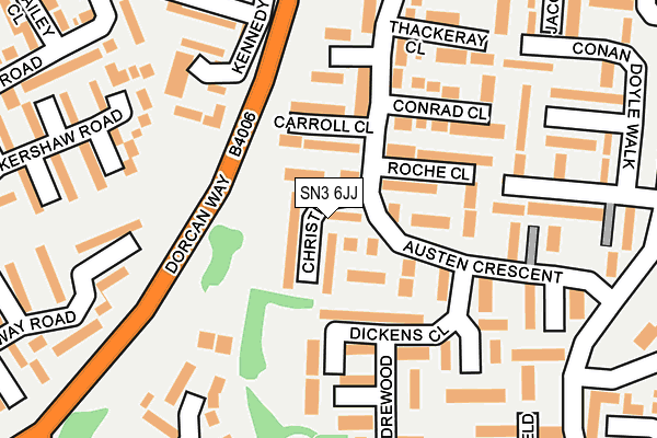 SN3 6JJ map - OS OpenMap – Local (Ordnance Survey)