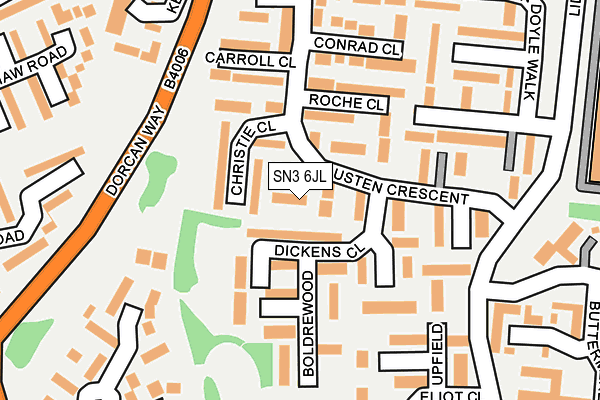 SN3 6JL map - OS OpenMap – Local (Ordnance Survey)