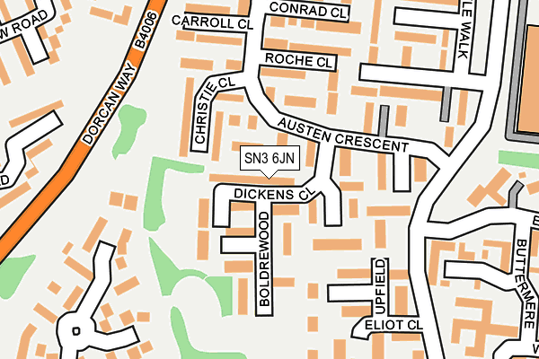 SN3 6JN map - OS OpenMap – Local (Ordnance Survey)