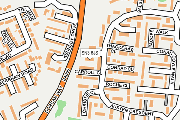 SN3 6JS map - OS OpenMap – Local (Ordnance Survey)
