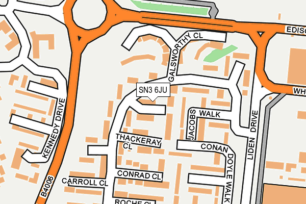 SN3 6JU map - OS OpenMap – Local (Ordnance Survey)
