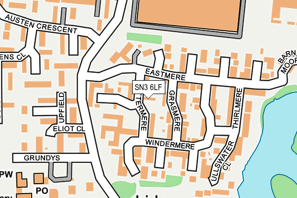 SN3 6LF map - OS OpenMap – Local (Ordnance Survey)