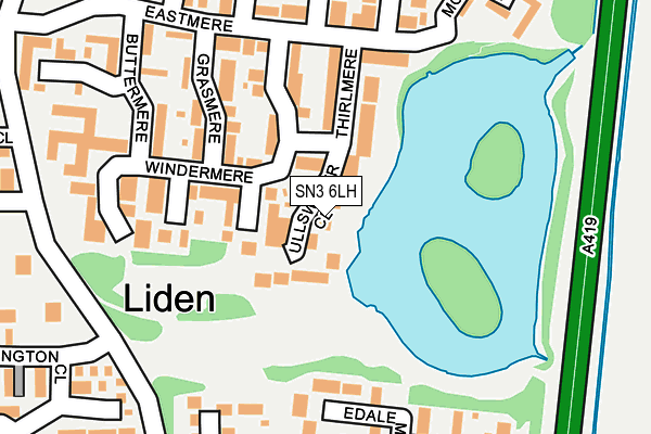 SN3 6LH map - OS OpenMap – Local (Ordnance Survey)