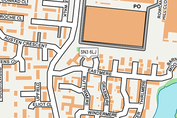 SN3 6LJ map - OS OpenMap – Local (Ordnance Survey)