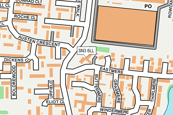 SN3 6LL map - OS OpenMap – Local (Ordnance Survey)