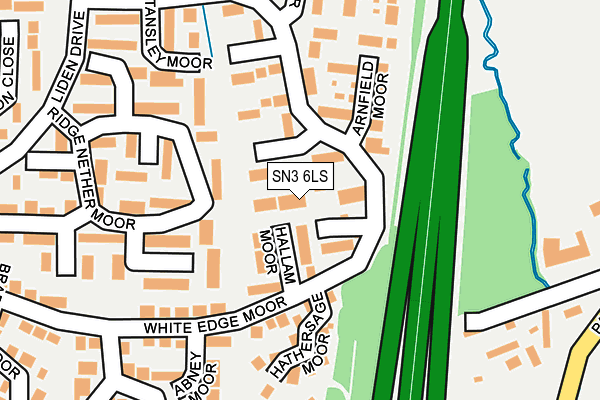 SN3 6LS map - OS OpenMap – Local (Ordnance Survey)