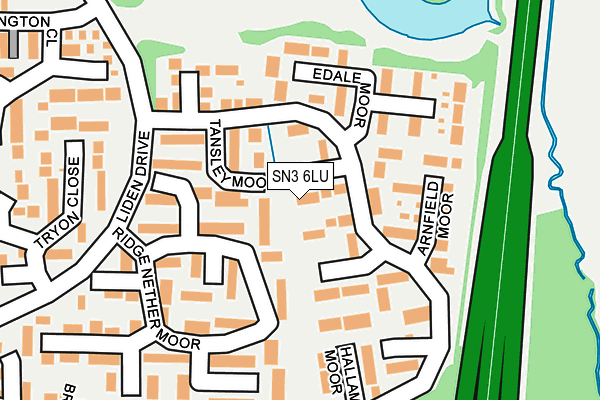 SN3 6LU map - OS OpenMap – Local (Ordnance Survey)