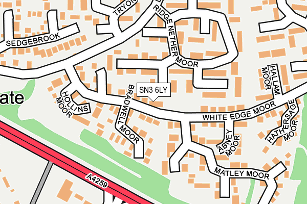 SN3 6LY map - OS OpenMap – Local (Ordnance Survey)