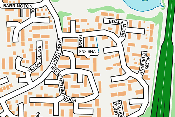 SN3 6NA map - OS OpenMap – Local (Ordnance Survey)