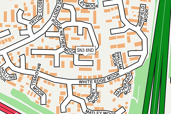 SN3 6ND map - OS OpenMap – Local (Ordnance Survey)