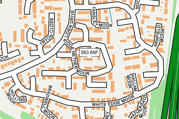 SN3 6NF map - OS OpenMap – Local (Ordnance Survey)