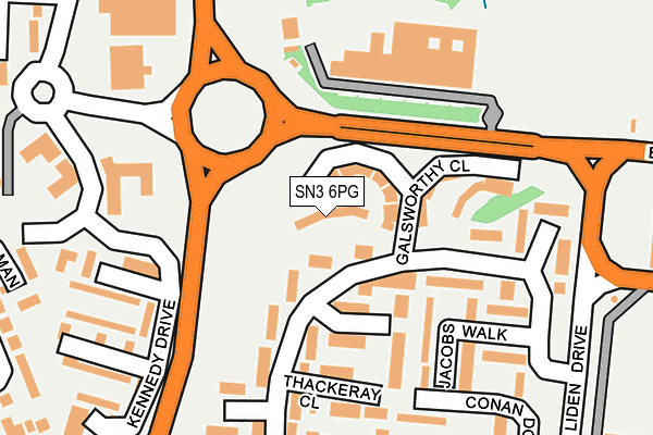 SN3 6PG map - OS OpenMap – Local (Ordnance Survey)