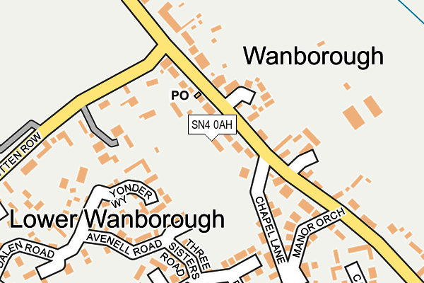 SN4 0AH map - OS OpenMap – Local (Ordnance Survey)