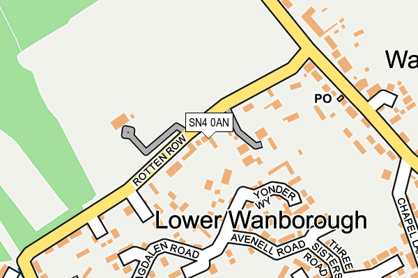 SN4 0AN map - OS OpenMap – Local (Ordnance Survey)