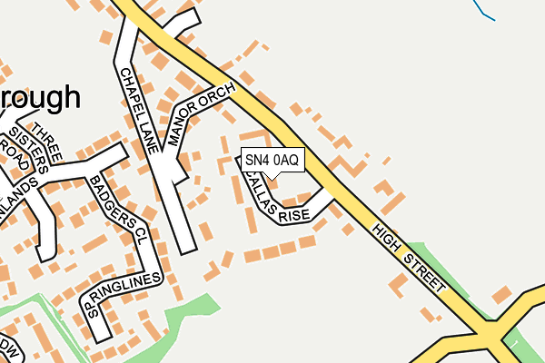 SN4 0AQ map - OS OpenMap – Local (Ordnance Survey)