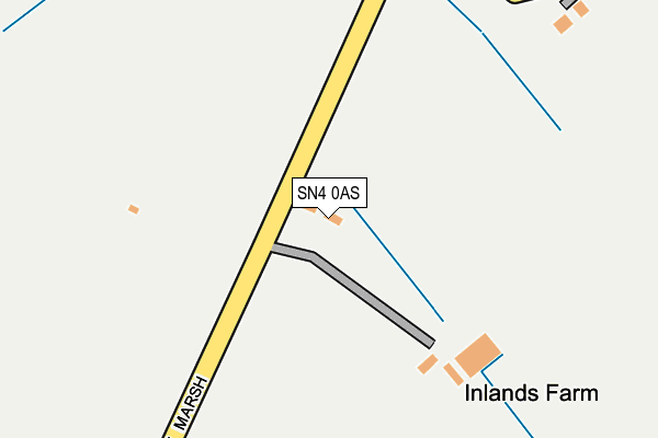 SN4 0AS map - OS OpenMap – Local (Ordnance Survey)