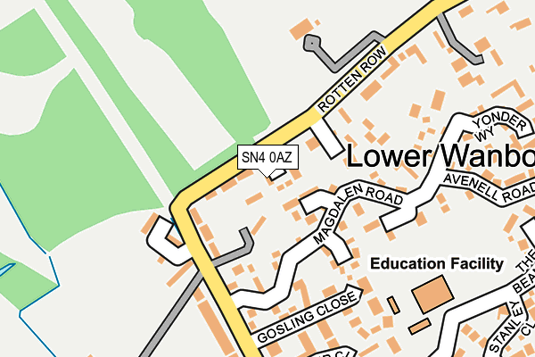 SN4 0AZ map - OS OpenMap – Local (Ordnance Survey)