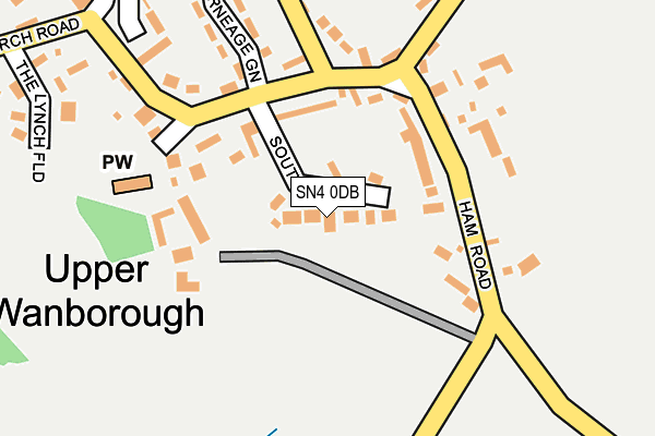 SN4 0DB map - OS OpenMap – Local (Ordnance Survey)