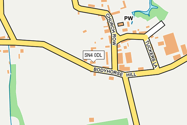 SN4 0DL map - OS OpenMap – Local (Ordnance Survey)