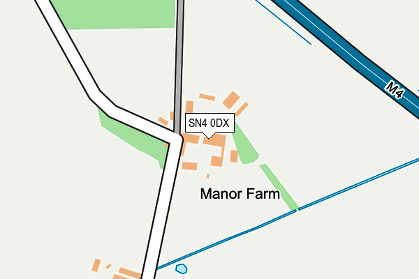 SN4 0DX map - OS OpenMap – Local (Ordnance Survey)