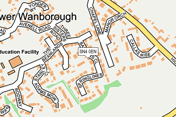 SN4 0EN map - OS OpenMap – Local (Ordnance Survey)