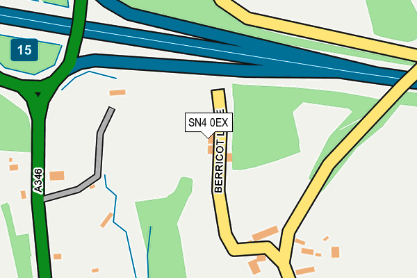 SN4 0EX map - OS OpenMap – Local (Ordnance Survey)