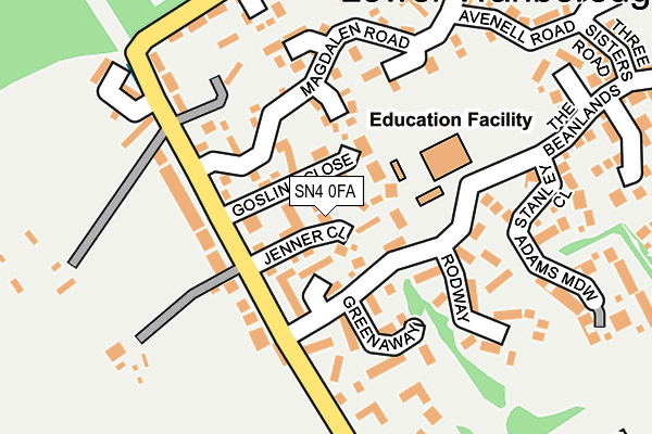 Map of SOUTHWEST PAVING LTD at local scale