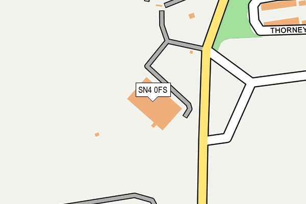 SN4 0FS map - OS OpenMap – Local (Ordnance Survey)