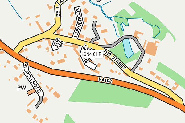 SN4 0HP map - OS OpenMap – Local (Ordnance Survey)