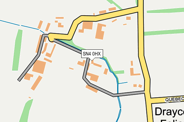 SN4 0HX map - OS OpenMap – Local (Ordnance Survey)