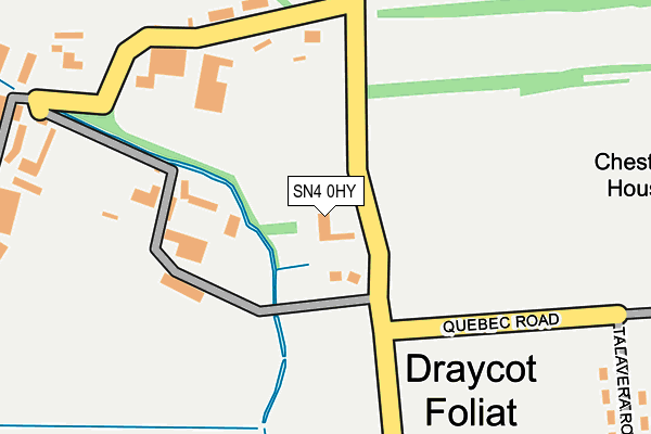 SN4 0HY map - OS OpenMap – Local (Ordnance Survey)